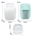 Square Candle Jar with Lids Mould