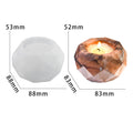 Round Diamond Cut T-Light & Candle Holder Mould
