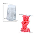 Hand Holding Rose Flower Candle Mould
