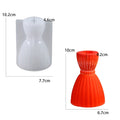 Striped Hourglass Candle Holder Mould