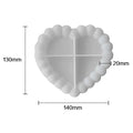 Heart Shape With Round Bubble Border Mould