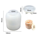 Cylindrical Candle Jar Mold with Lid Mould