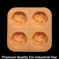 4 Cavity Blooming Rose 70gms silicon soap mould