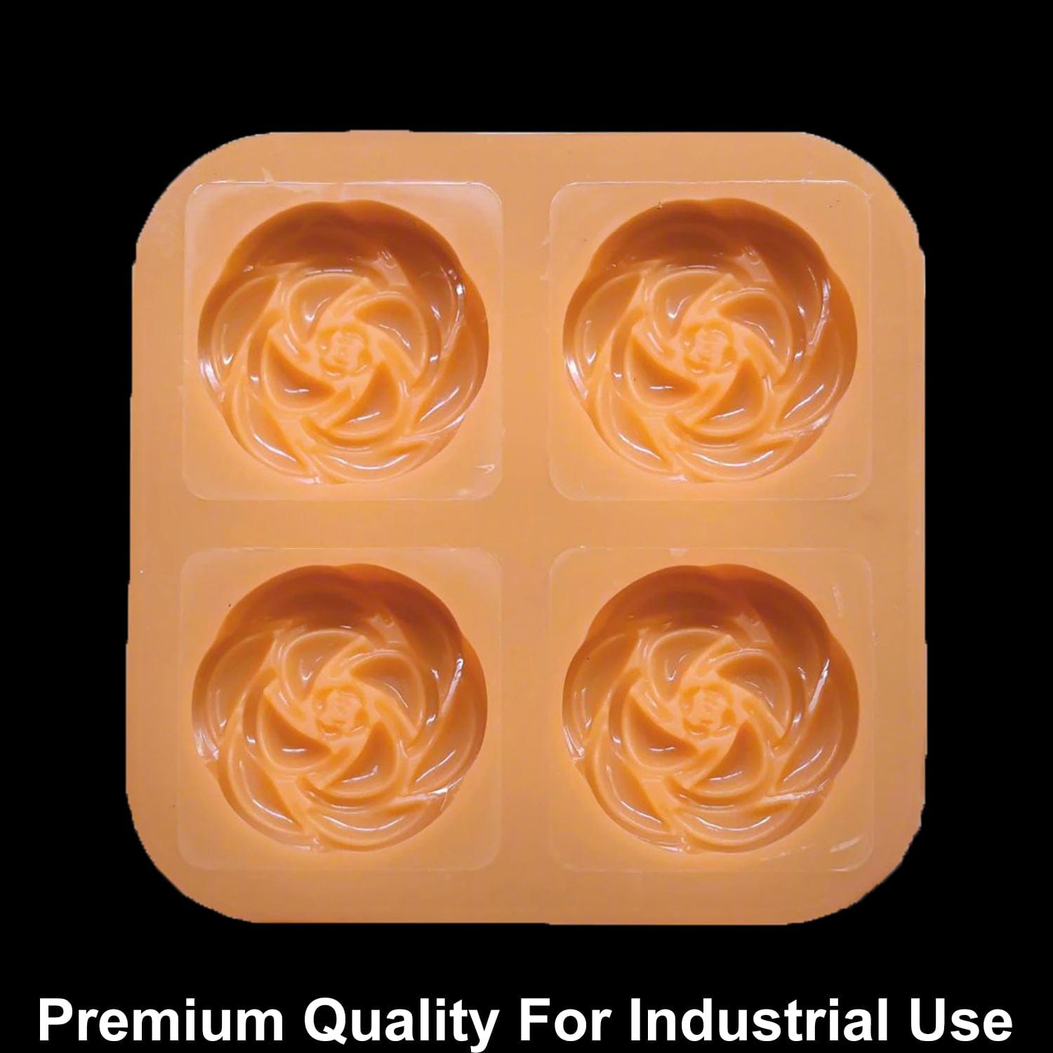 4 Cavity Blooming Rose 70gms silicon soap mould