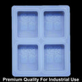 4 Cavity rectangle tree design 125gms silicon soap mould