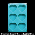 6 Cavity Heart 100gms silicon soap mould