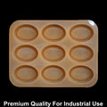 9 Cavity Oval 45gms silicon soap mould