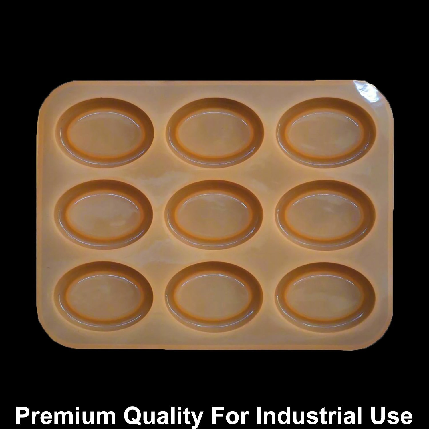 9 Cavity Oval 45gms silicon soap mould
