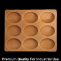 9 Cavity Oval 80gms silicon soap mould