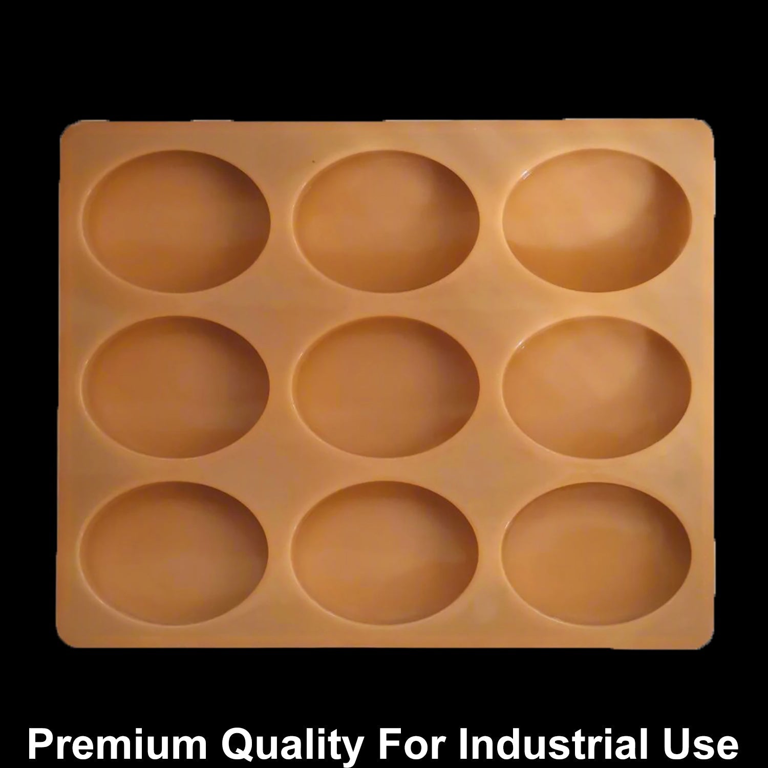 9 Cavity Oval 80gms silicon soap mould