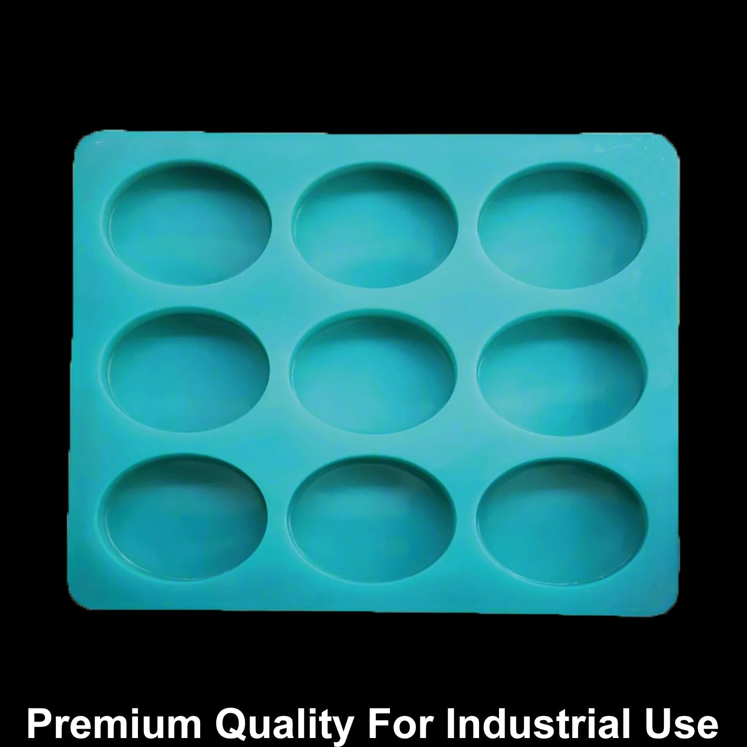 9 Cavity Oval 125gms silicon soap mould