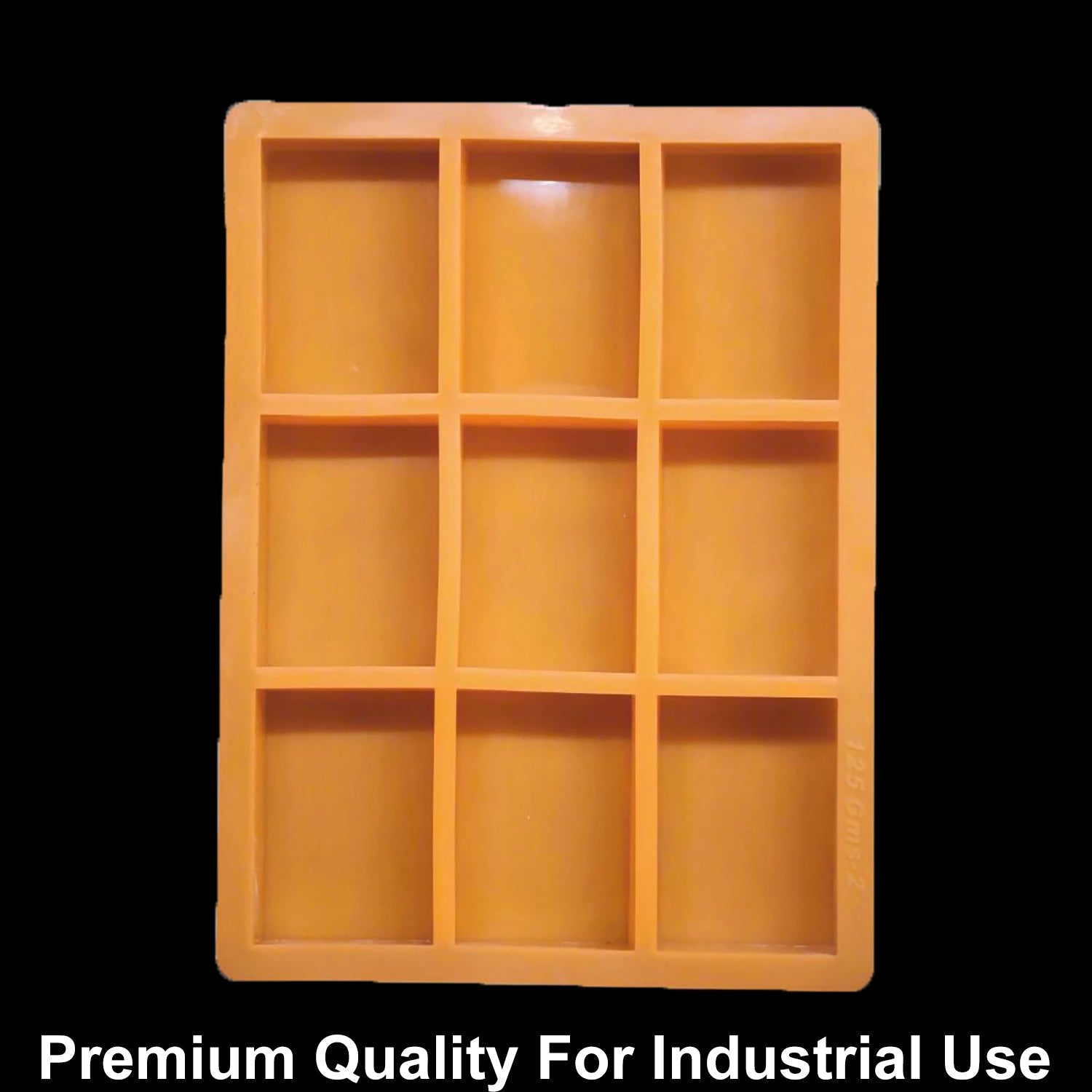 9 Cavity Rectangle 125gms silicon soap mould