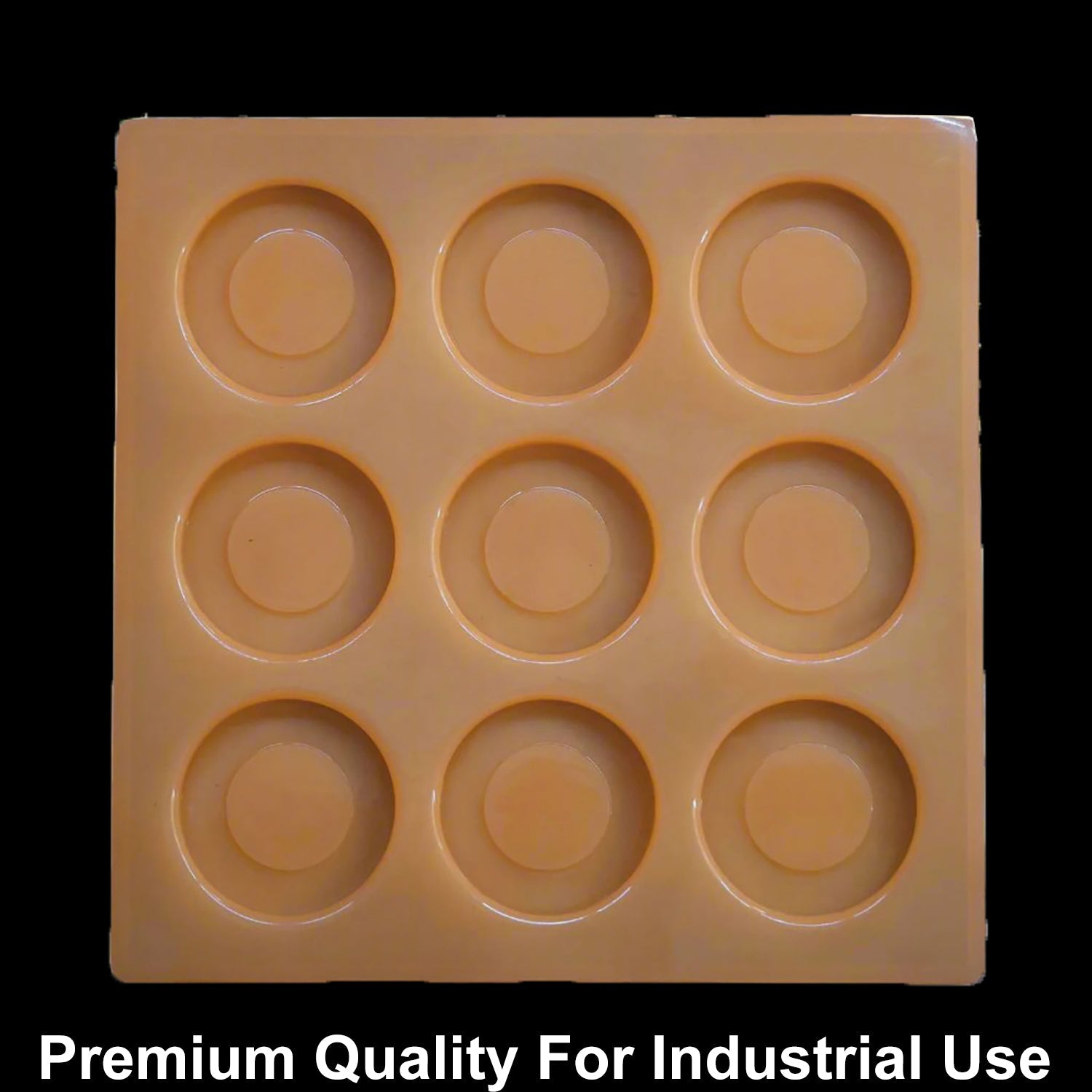9 Cavity Round 20gms silicon soap mould