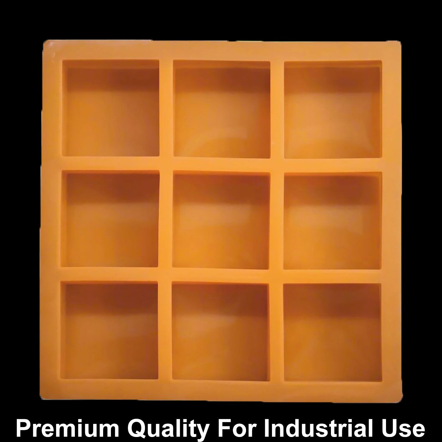 9 Cavity Square 150gms silicon soap mould