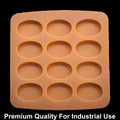12 Cavity Oval 20gms silicon soap mould