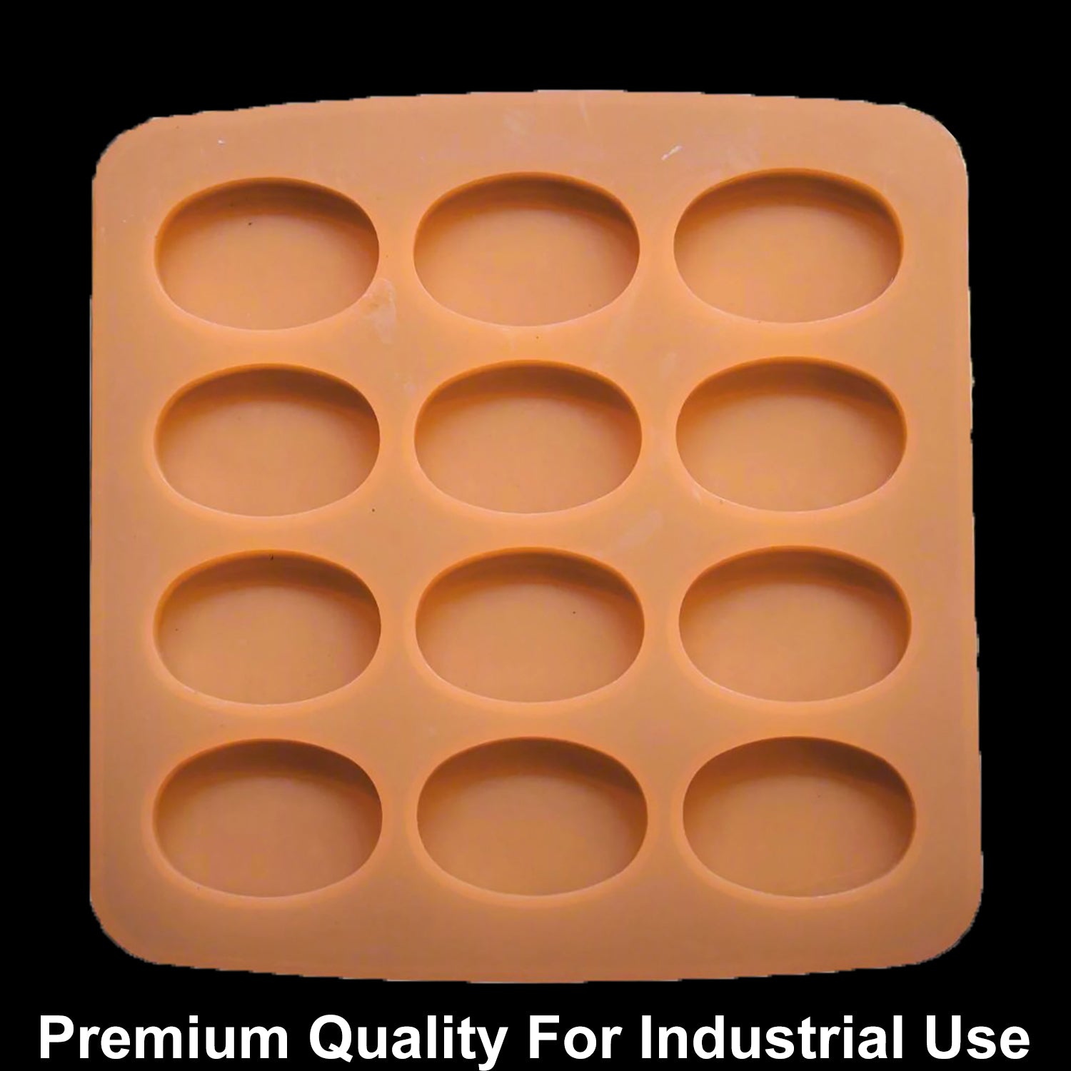 12 Cavity Oval 20gms silicon soap mould