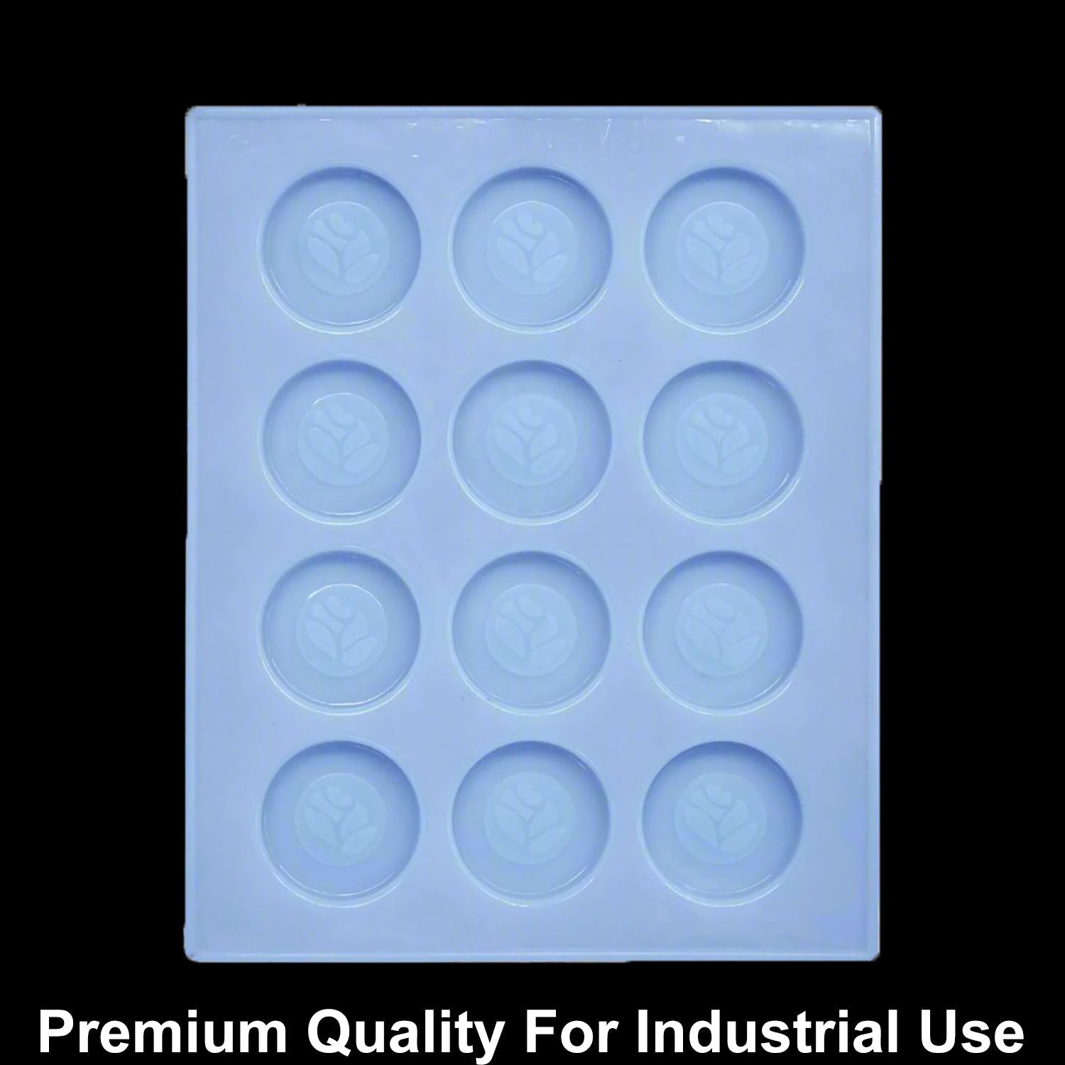 12 Cavity Round Designer 15gms silicon soap mould