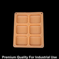 6 Cavity Rectangle 80gms silicon soap mould