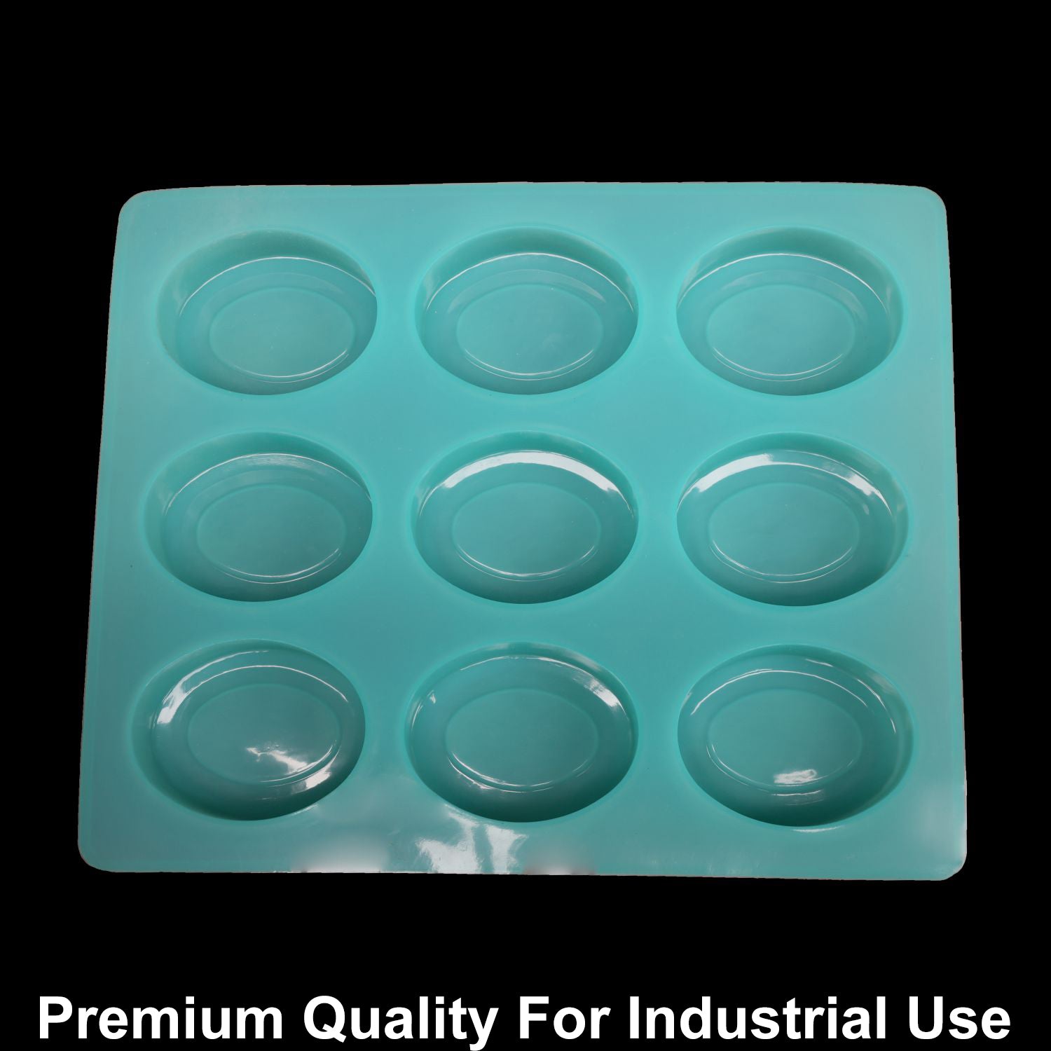 9 Cavity Oval 115gms silicon soap mould