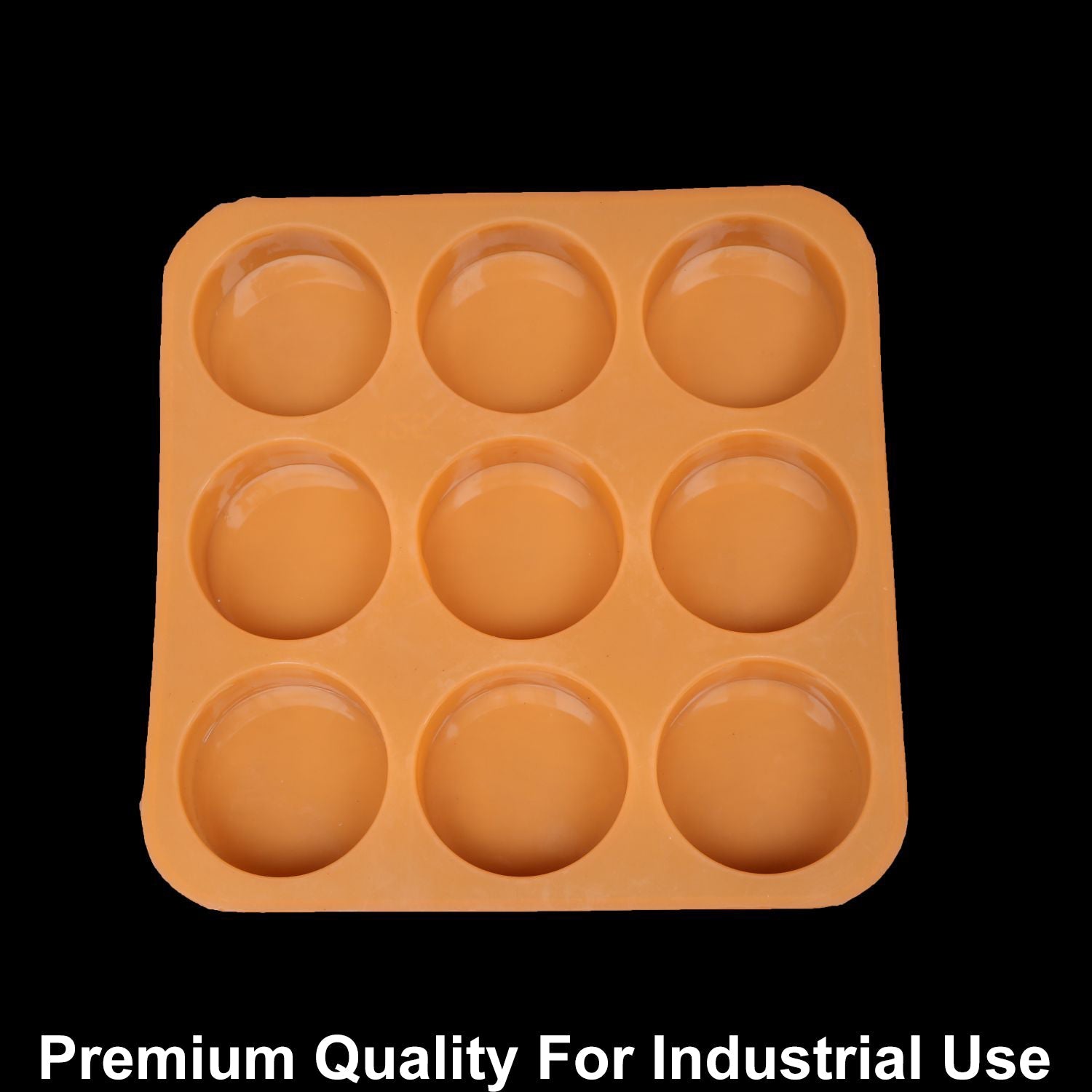 9 Cavity Round 125gms silicon soap mould