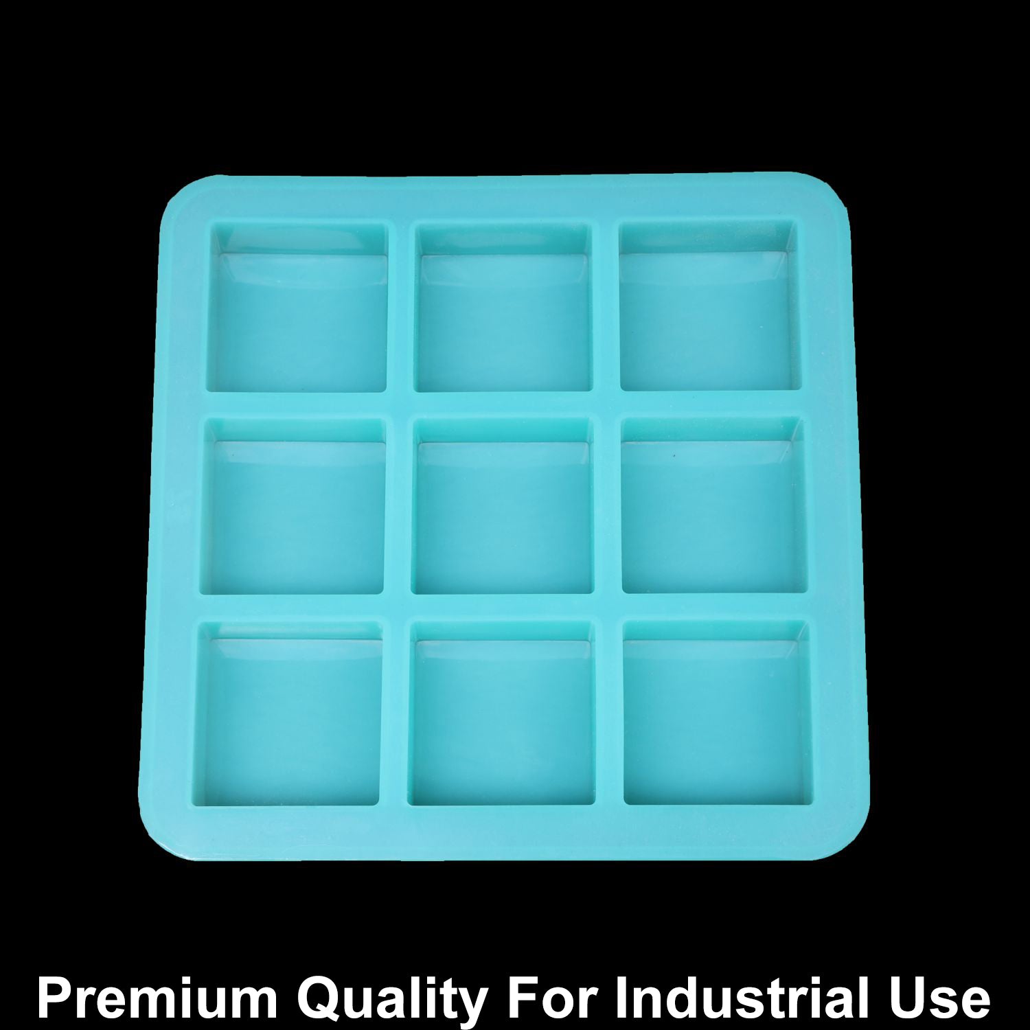 9 Cavity Square 75gms silicon soap mould
