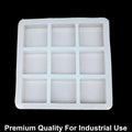 9 Cavity Square 125gms silicon soap mould
