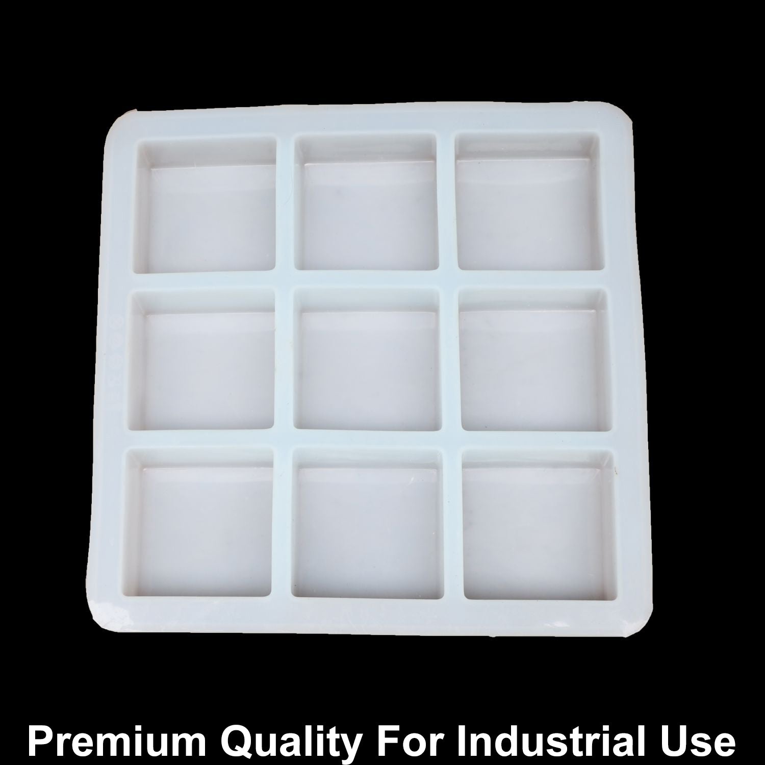 9 Cavity Square 125gms silicon soap mould