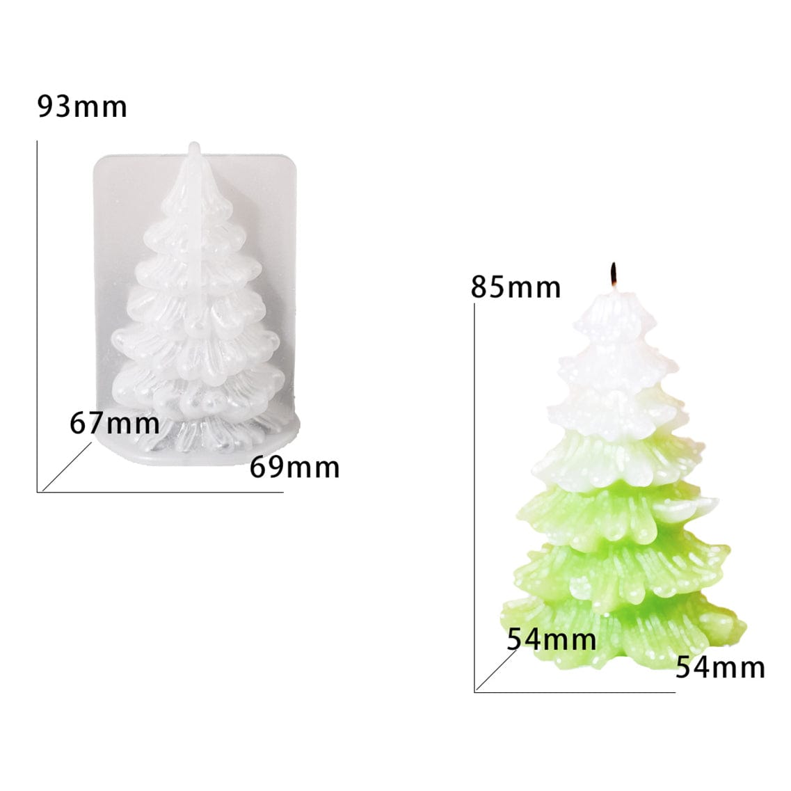 Christmas Tree Candle Mould