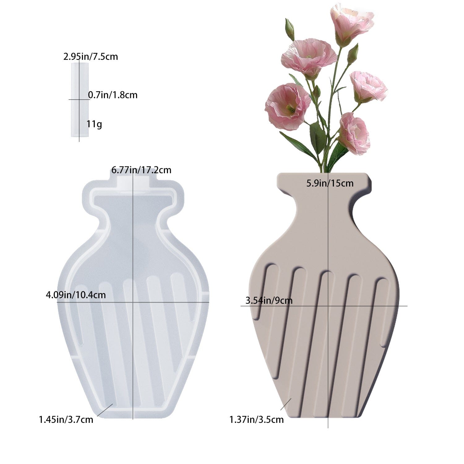 FLower Vase Mould D1