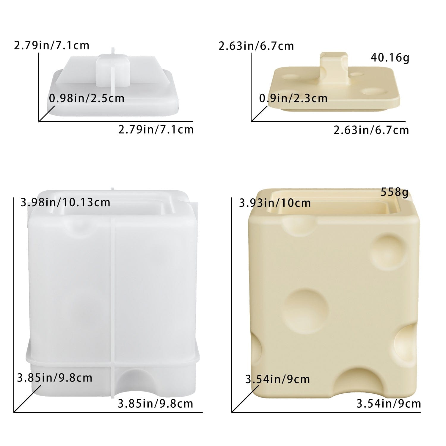 Cheese Storage Box Silicon Mould