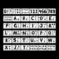 36 In 1 Alphabet & Numeric Stencil Set
