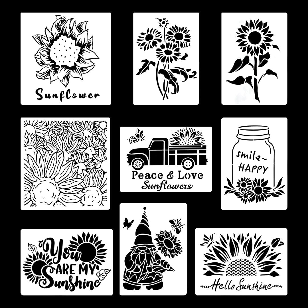 9 In 1 Stencil Set