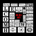 26 In 1 Forest Stencil Set