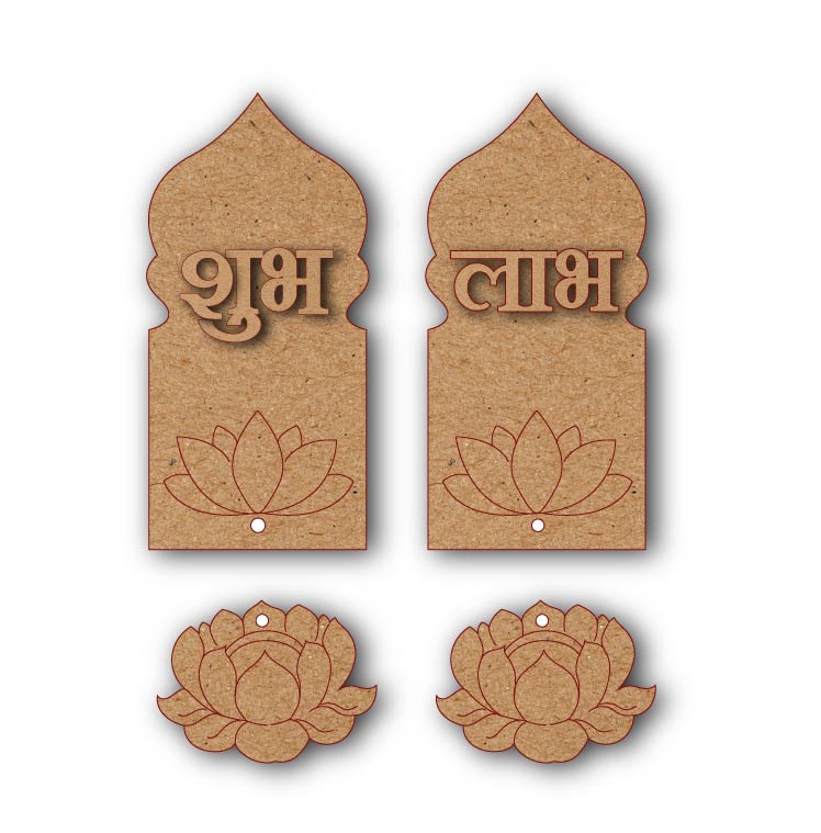 Shubh-Labh MDF Jharokha Pair
