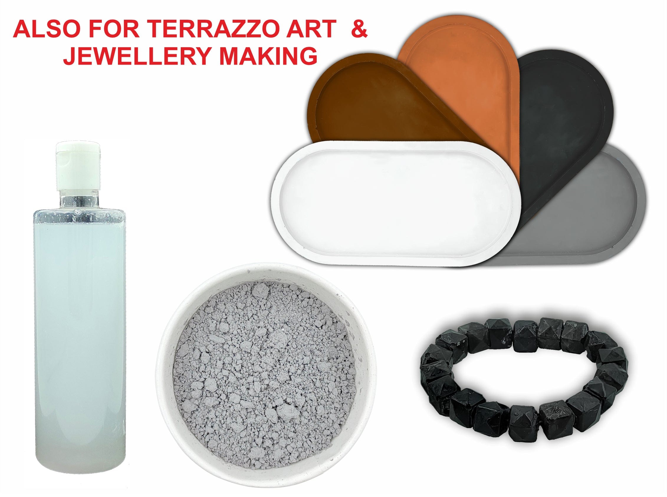 Terra Art (Grey Base)  (500GMS BASE AND 170GMS LIQUID)