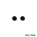 50Pcs Black Eyes Flat Base