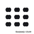 Black Puppy Nose Flat Base (13 X 10mm)