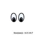 16 x 10.7mm Oval Eyes Flat Base