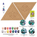 DIY Lotus Triangle Pair Lippan Art Kit
