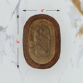Wooden Candle Oval Boat Bowl