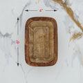Wooden Candle Rectangle Boat Bowl