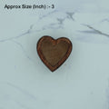 Wooden Candle Heart Bowl
