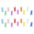 2.5Cm Multi Colour Wooden Clip (approx 500pcs)