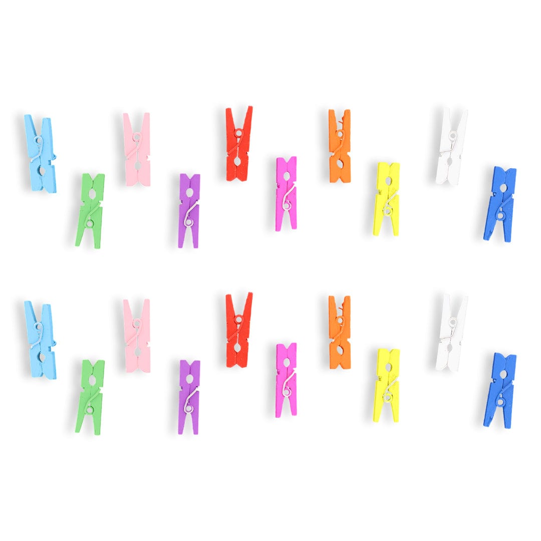3Cm Multi Colour Wooden Clip (approx 500pcs)