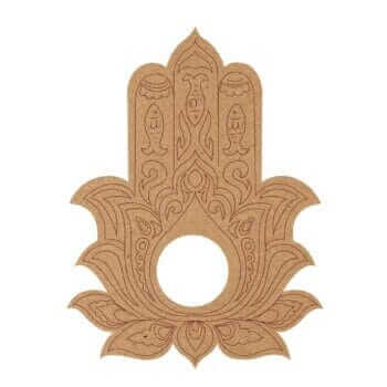 hamsa tealight mdf
