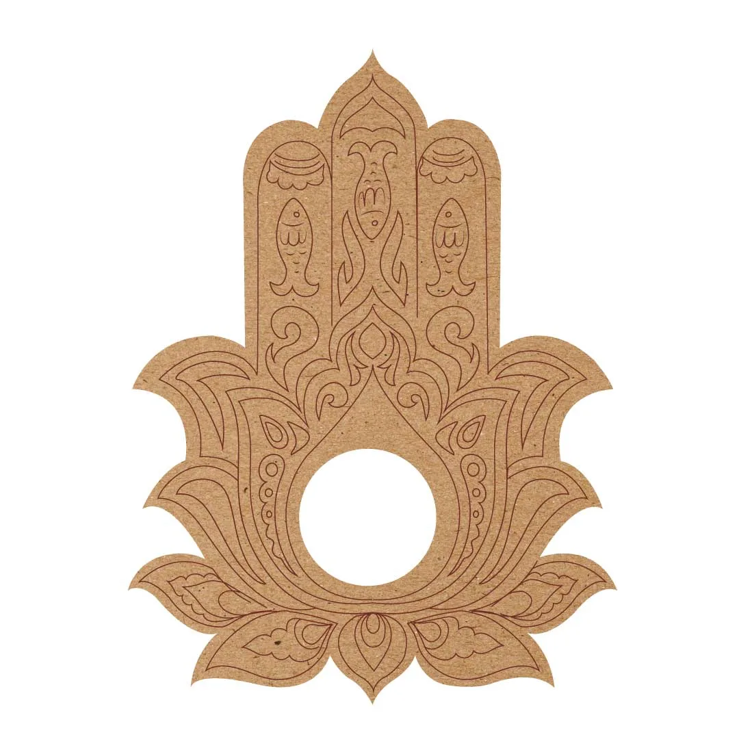 hamsa tealight mdf hamsa tealight mdf