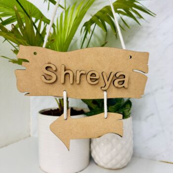 Custom DIY Home MDF Nameplate