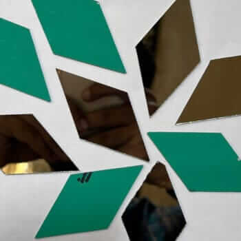 diamond shape mirror