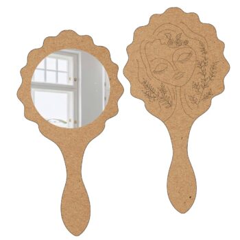 Beautiful Girl Hand Mirror
