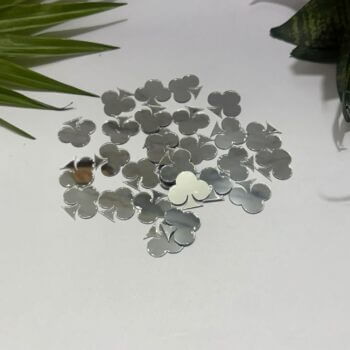 Club Shape Silver Acrylic Mirror